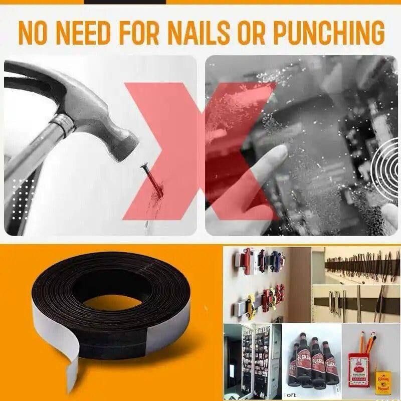 Self-Adhesive Magnetic Tape Flexible Rubber Magnet Tape Thickness 2mm