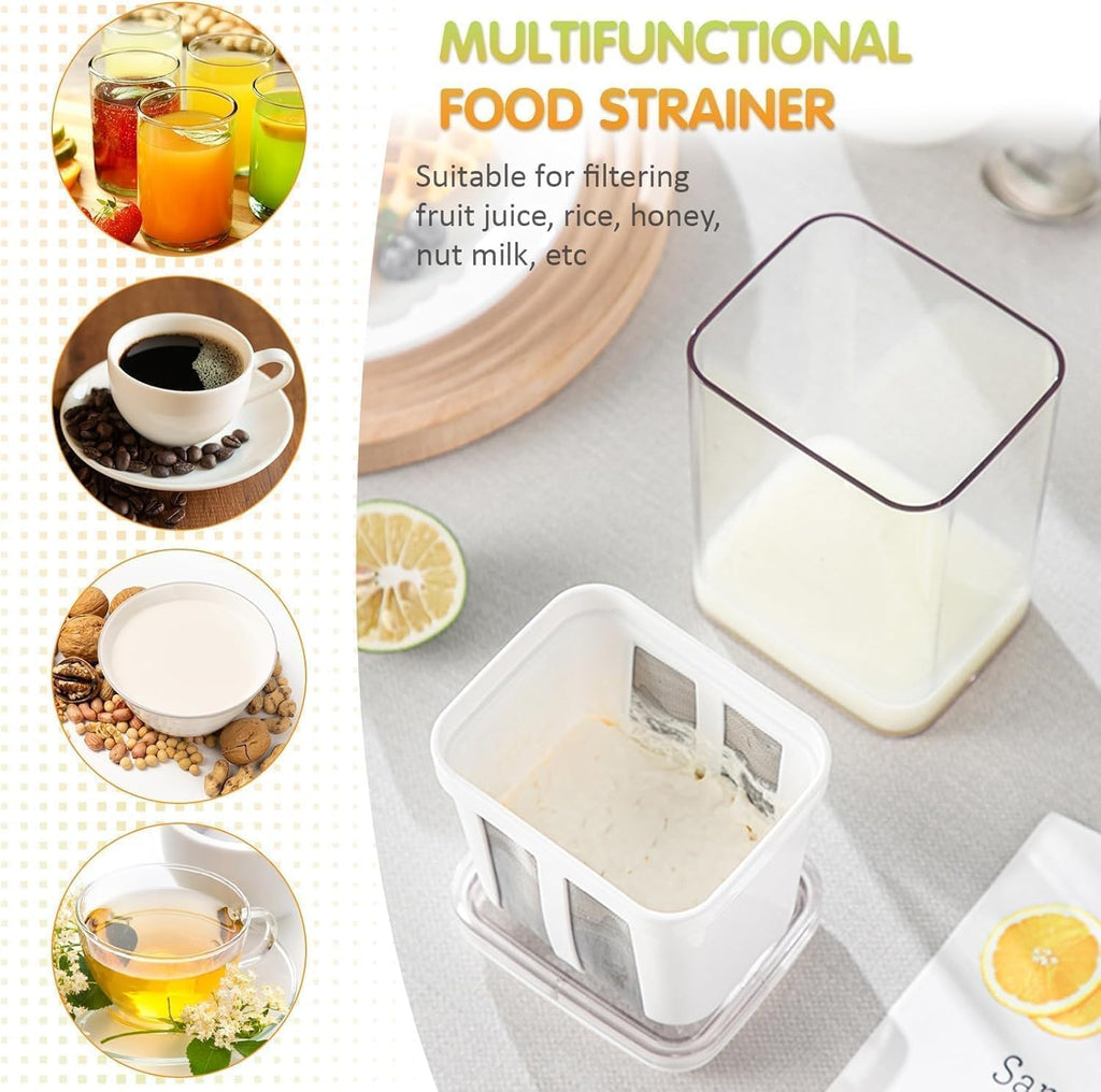Premium Yogurt Filter with Fine Mesh Strainer